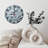 White Marble Texture Wall Clock Modern Home Decor