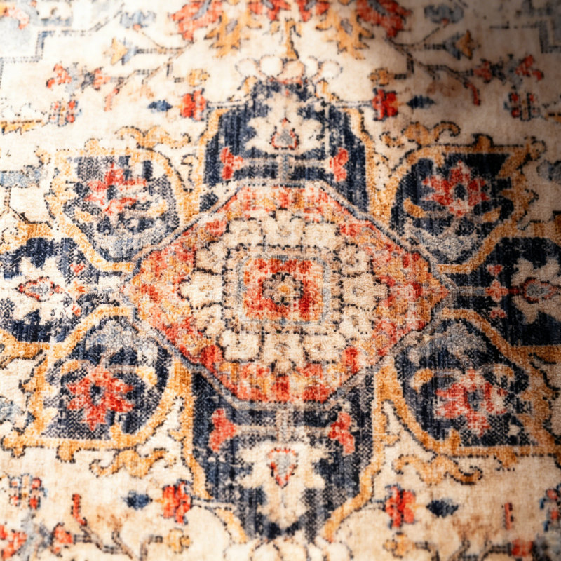 Tapis de couloir en faux cachemire Boho