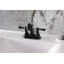 Robinet de salle de bain central à 4 poignées à 3 trous à fixation sur le comptoir avec robinet escamotable en plastique Kingston-28237158