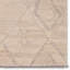 Tapis blanc / gris fabriqué à la main à motif de treillis Anisah par Jordah-124175288
