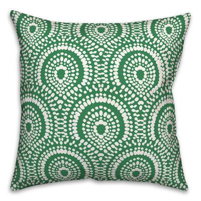 Polka Dots Outdoor Reversible Throw Pillow