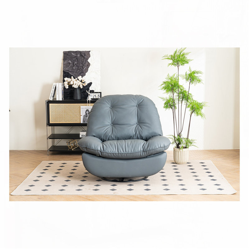 Power Recliner Swivel Glider USB Charger With Bluetooth Music Player, Dark Gray