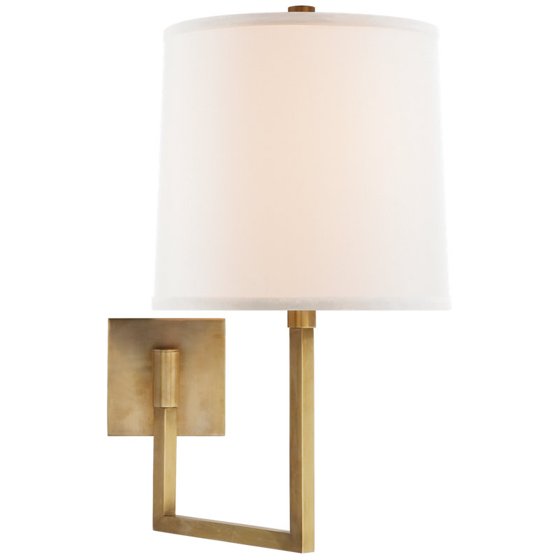 Barbara Barry Aspect Large Articulating Sconce, Soft Brass