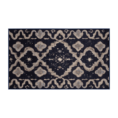 Tapis mauve lavable à la machine