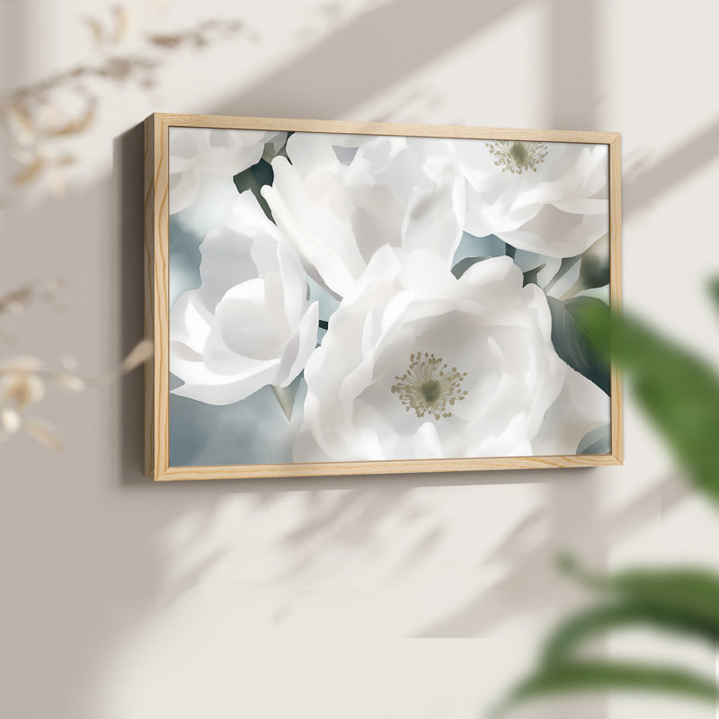 Floral Series-XVIII -Framed Print - Restickable, H 8 po x l 10 po, Naturel