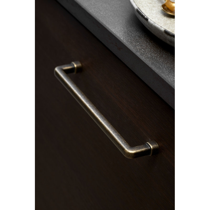 Bronze Antique "Equester" 12-5/8 In Drawer Pull, 6 5/16"