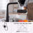 Waterfall Kitchen Faucet With Temperature Display, Single Handle Kitchen Faucet With Pull Down Sprayer, Modern Kitchen Sink Faucet, Three Water Outlet Modes-121210007