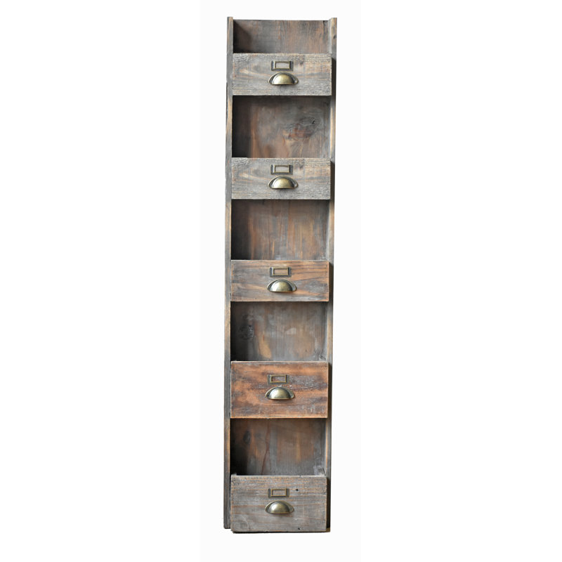 Alfreda Solid Wood Free Standing Magazine Rack