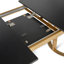 Casen Extendable Oval Metal Base Dining Table