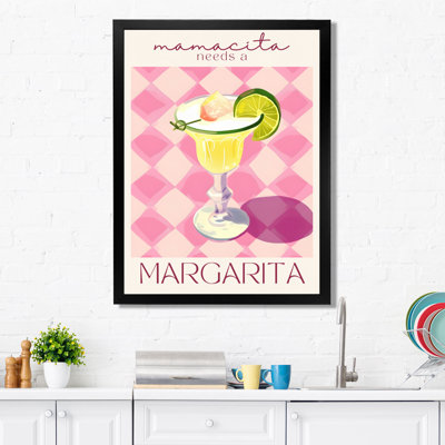 «Cocktail with Lime Slice For A Night Out I», impression d'art mural