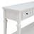 Classic Retro Style Console Table With Three Top Drawers And Open Style Bottom Shelf, Easy Assembly (Antique White)-1298925763