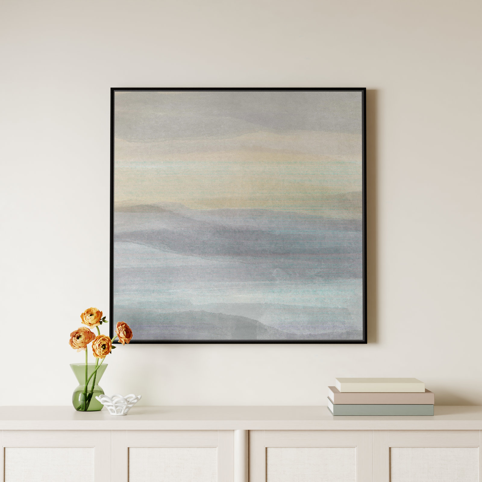 Finnian "Concept of Life" Print, Black, 37.5" W x 37.5" H