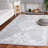Southaven Hand Tufted Wool Viscose Cotton with Latex Oriental Rug in Gray/Ivory-1203150461