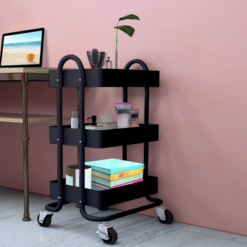 Gryta Metal Bar Cart, Black