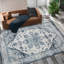 Tapis oriental bleu en polyester VIlmar-950020798