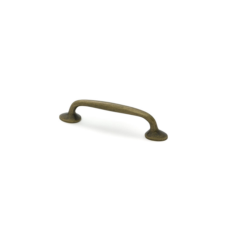 Moore Handle Pull, 3.8", Burnished Brass