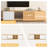 Modern Extendable TV Stand with Adjustable shelves and Open Storage for  TVs up to 90"-117550351