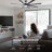 72" 6 - Blade Aluminum LED Ceiling Fan with Dimmable Light and Remote-107162103-107162102