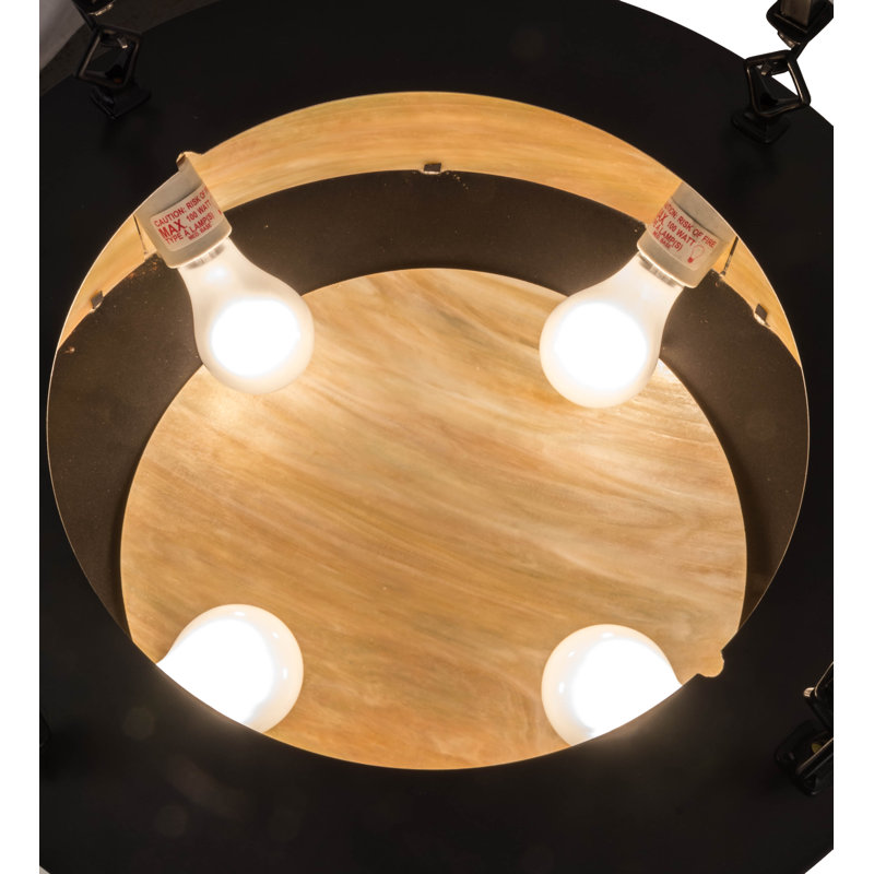 Meyda Tiffany & Stained Glass Glass Semi Flush Mount