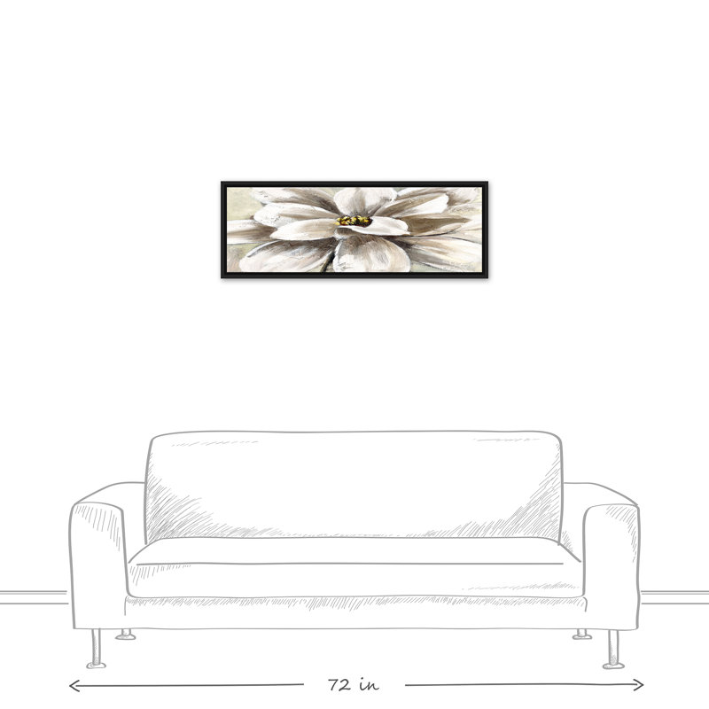 Magnolia blanc, H 13,75 po x l 35,75 po x P 1,75 po