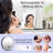 Modern LED Lighted Rechargeable 10X Magnifying Portable Foldable Travel Makeup Mirror-881821222