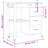 vidaXL Kitchen Trolley MONZA 33.1"x15.7"x34.8" Solid Wood Pine-1007482661
