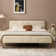 Nelsie Upholstered Platform Bed with Velvet Tufted Headboard