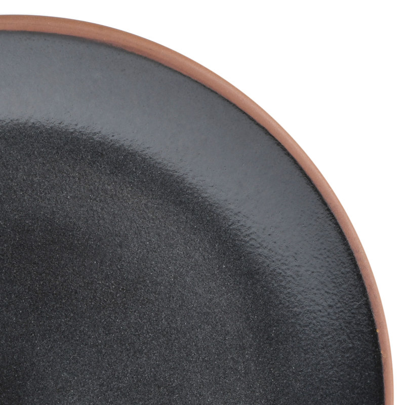 Service de table 16 pièces, service pour 4 Gibson Elite Contempo, Noir