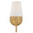Ponta 1 - Light Dimmable Armed Sconce in Natural Brass-1523578397