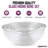 Glass 8 Piece Nested Mixing Bowl Set