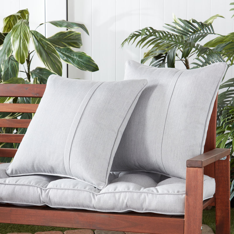 Sunbrella Throw Pillow, Canvas Granite, Set of 4