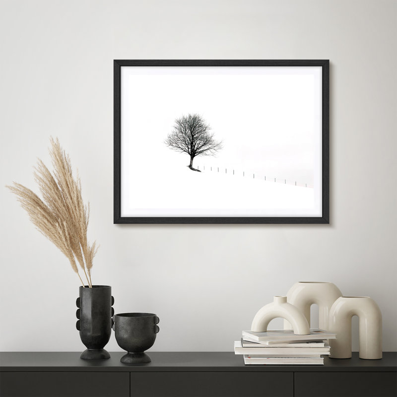 Reproduction de paysage encadrée pour la maison - 11 po x 14 po, H 11 po x l 14 po, Noir