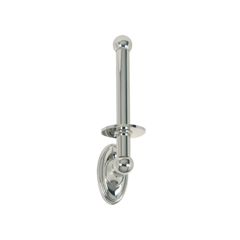 Classic Traditional Wall Mounted Reserve Toilet Paper Holder, Polished Chrome
