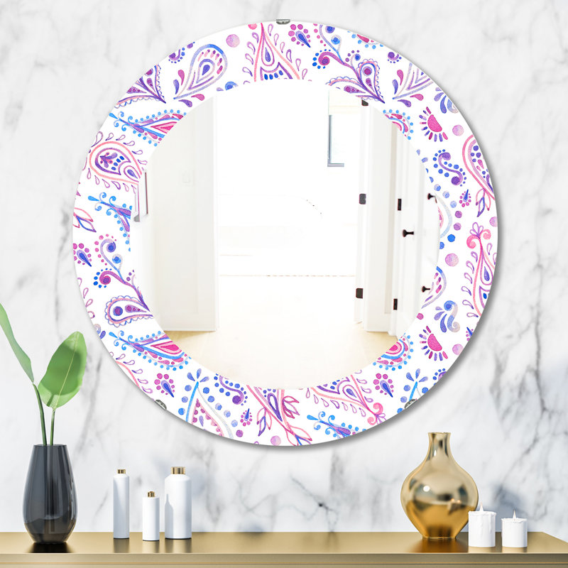 Miroir mural Paisley, H 31,5 po x l po