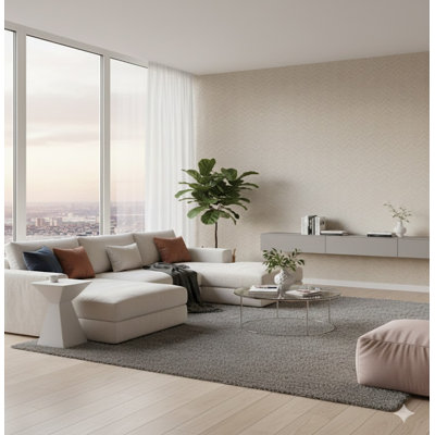 Utopia Collection Herringbone Weave Wallpaper Roll