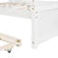 Modern Canopy Bed With Trundle, Stylish And Practical Solid Wood Comfortable Bedroom Sleep, Full Size