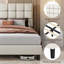 Size Modern Upholstered Bed Frame with Adjustable Square Tufted Headboard-93363909-99170189