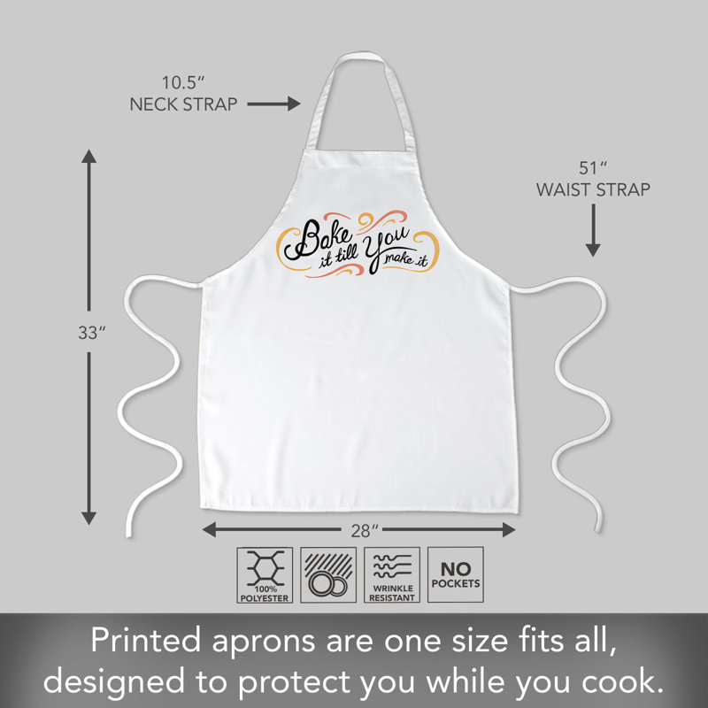 CounterArt Bake It Till You Make It Kitchen Chef Apron