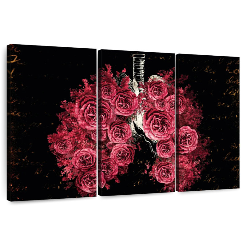 Harnek Rose Lungs, 36" H x 57" W