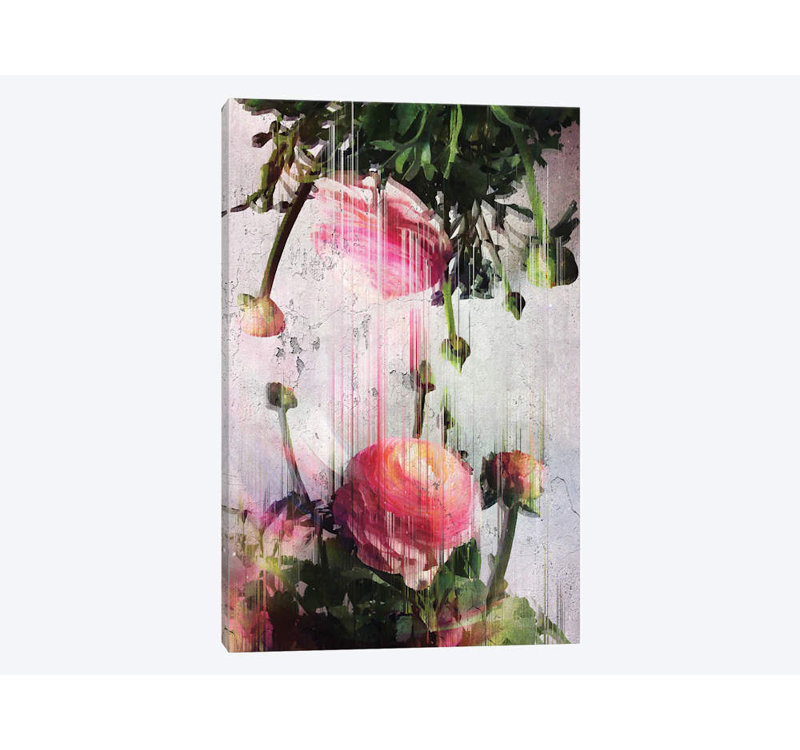 « buttercupss », reproduction d’impression sur toile, H 40 po x l 26 po x P 1,5 po, Toile tendue, Pas de tapis