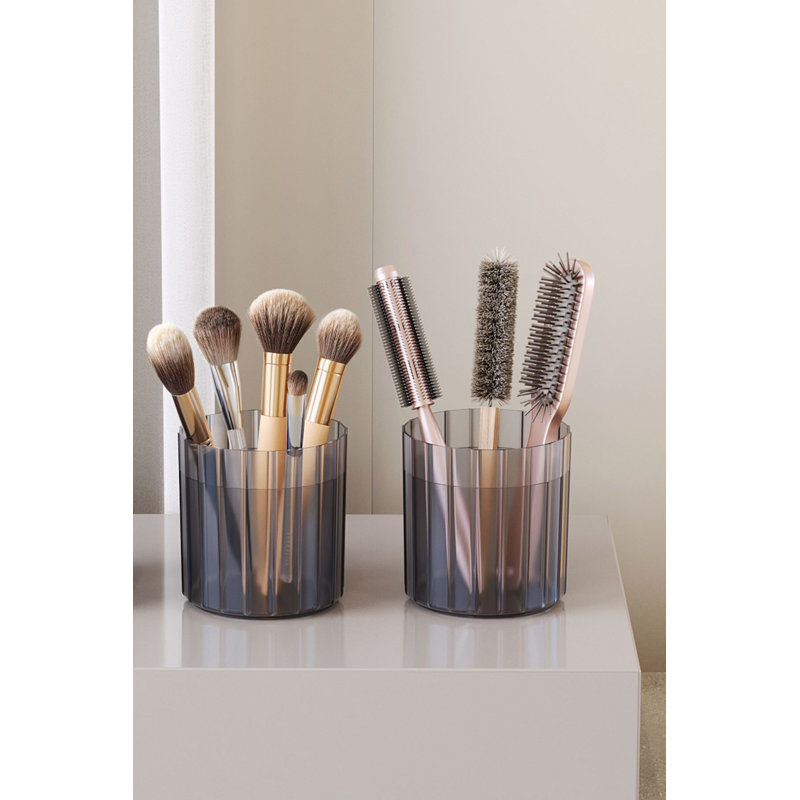 Ensemble de maquillage (2 pièces), Gris transparent