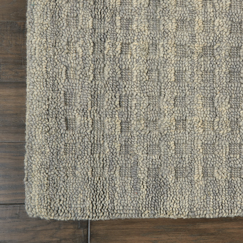 Barthelus Wool Checkered Indoor Rug, Runner 2'3 x 8'