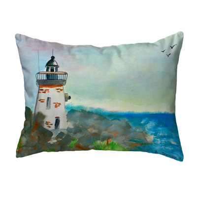 Light House Outdoor Reversible Throw Pillow