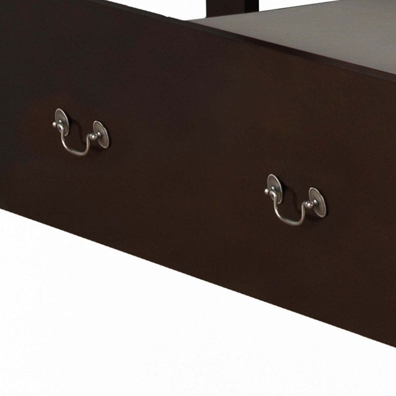 Lit classique avec lit gigogne (lit seulement), Beige, Double