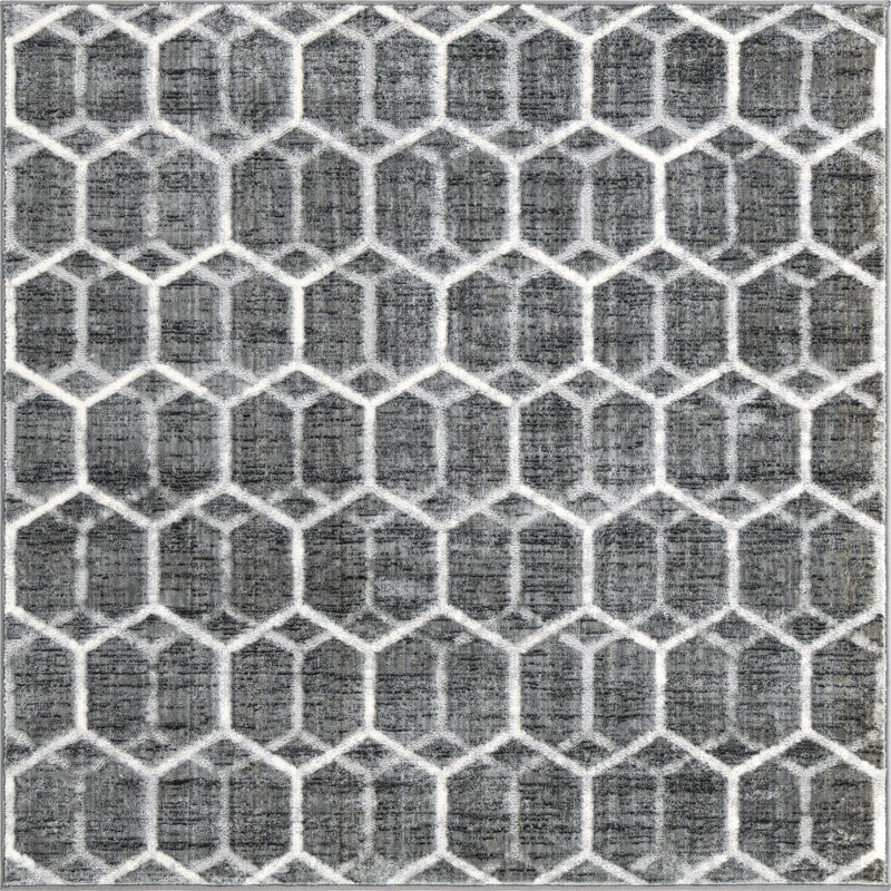 Eshin Abstract Indoor Rug, Square 5'3"