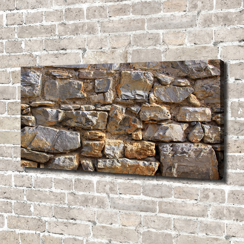 A Stone Wall - Wrapped Canvas Print