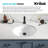 KRAUS Elavo. Oval Porcelain Ceramic Undermount Bathroom Sink In White With Overflow Drain, KCU-272
