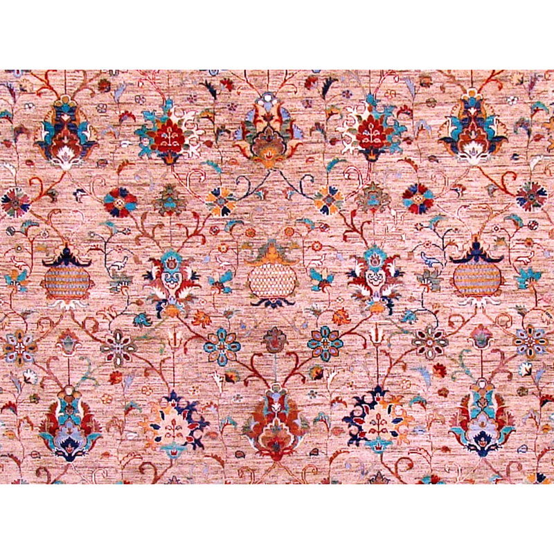 Tapis multicolore de haute qualité noué à la main, Tapis de couloir 2 pi 6 po x 8 pi