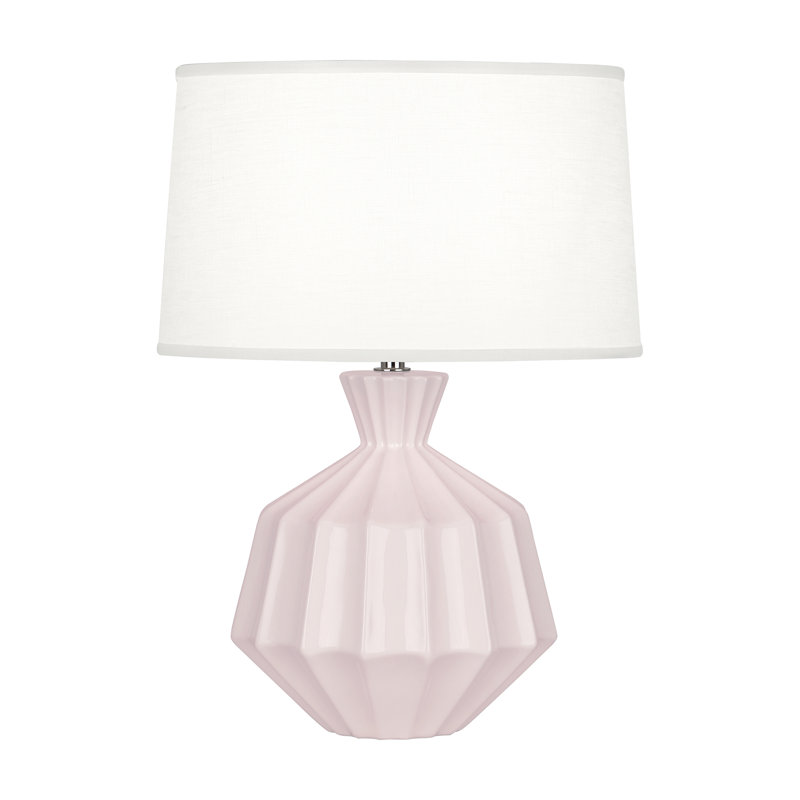 Orion 17.75" Table Lamp, Rose Water Glazed