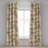 East Urban Home Baroque Floral Grommet Curtain Leafy Blooming Rose Reseda Green Dark Peach-106661965